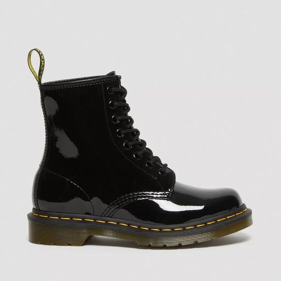 Dr. Martens 1460 Women’s Patent Leather Lace-Up Boots Black, Size 7 (New) - Picture 13 of 16